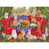 kit ricamo a punto croce - Letistitch - Cat Manor