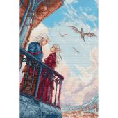 kit ricamo a punto croce - Letistitch - Re e draghi