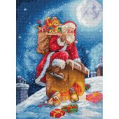 kit ricamo a punto croce - Letistitch - Prima tappa di Babbo Natale