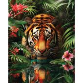 Kit ricamo diamante - Letistitch - Tigre nella giungla