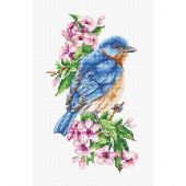 Kit Punto Croce - Luca-S - Uccello blu sul ramo