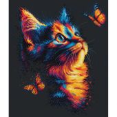 kit ricamo a punto croce - Luca-S - Il fascino delle farfalle