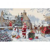 Kit Punto Croce - Luca-S - Casetta di Babbo Natale