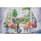 kit ricamo a punto croce - Luca-S - La finestra dei sogni