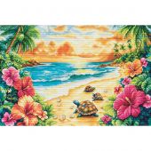 kit ricamo a punto croce - Luca-S - Estate tropicale