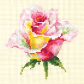 kit ricamo a punto croce - Magic Needle - Rosa in fiore