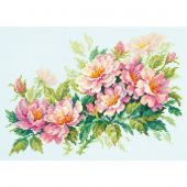 Kit Punto Croce - Magic Needle - Fiori di rosa canina