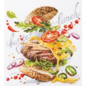 Kit Punto Croce - Magic Needle - Hamburger per pranzo