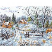 kit ricamo a punto croce - Magic Needle - Giornata gelida
