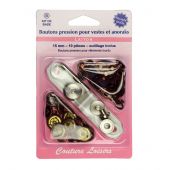 Bottoni a pressione - Couture loisirs - Kit bottoni a pressione per giacche e giacche a vento