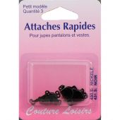 Gancio - Couture loisirs - Attaccaglie in acciaio scuro - Piccoli modelli