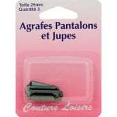 Graffette - Couture loisirs - Graffette - Dimensione 25 mm in acciaio scuro