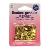 Bottoni a pressione - Couture loisirs - Ricarica 6 pressioni dorate