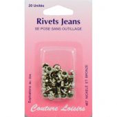 Occhielli e rivetti - Couture loisirs - Rivetti Jeans - 7 mm argento