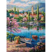 Kit Punto Croce - Merejka - Pomeriggio sul lago
