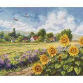 kit ricamo a punto croce - Merejka - Strada per casa