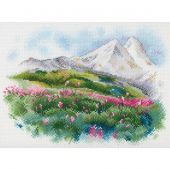 kit ricamo a punto croce - Aquarelle by MP Studia - Estate su Elbrus