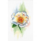 Kit Punto Croce - Aquarelle by MP Studia - Peonia bianca