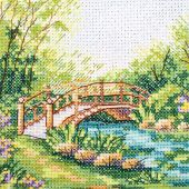kit ricamo a punto croce - MP Studia - Ponte in primavera