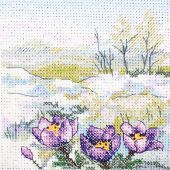 kit ricamo a punto croce - MP Studia - Fiori in inverno