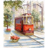 kit ricamo a punto croce - MP Studia - Vecchia tranvia