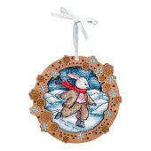 Kit di ornamenti da ricamare - MP Studia - Sul fiume ghiacciato 1