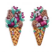 Kit di ornamenti da ricamare - MP Studia - Un assaggio d'inverno