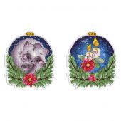 Kit di ornamenti da ricamare - MP Studia - Procione di Natale