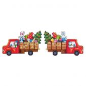 Kit di ornamenti da ricamare - MP Studia - Camion di Natale