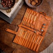 Magazzino per maglieria/aggancio - Muud - Astuccio per ganci e aghi Billie - Whisky