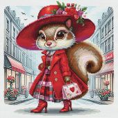 kit ricamo a punto croce - Nova Sloboda - Fashionista parigina