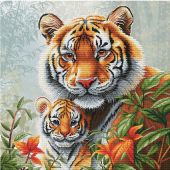 kit ricamo a punto croce - Nova Sloboda - Mamma tigre e il suo piccolo