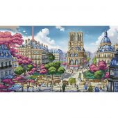 kit ricamo a punto croce - Nova Sloboda - Vista di Notre Dame de Paris