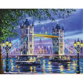 kit ricamo a punto croce - Nova Sloboda - Il Tower Bridge di notte