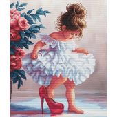 kit ricamo a punto croce - Nova Sloboda - Piccola fashionista