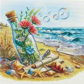 kit ricamo a punto croce - Nova Sloboda - Tesori del mare