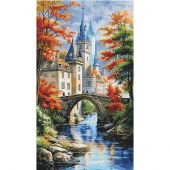 kit ricamo a punto croce - Nova Sloboda - Paesaggio con castello