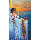 kit ricamo a punto croce - Nova Sloboda - Serata in riva al mare