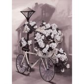 Kit di ricamo con perline - Nova Sloboda - Bicicletta a fiori