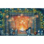 Kit per ricamo a punto croce con perline - Nova Sloboda - Natale insieme