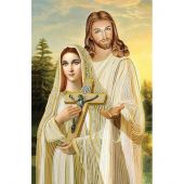Kit di ricamo con perline - Nova Sloboda - Gesù e Maria