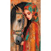 Kit di ricamo con perline - Nova Sloboda - La ragazza e il cavallo