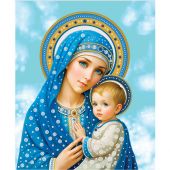 Kit di ricamo con perline - Nova Sloboda - La Madonna e il Bambino Sacro
