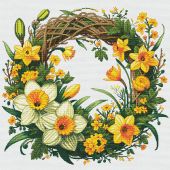 kit ricamo a punto croce - Nova Sloboda - Corona di fiori profumati