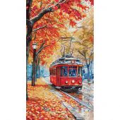 kit ricamo a punto croce - Nova Sloboda - Tram d'Autunno