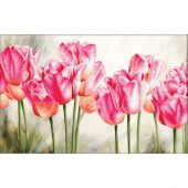 kit ricamo a punto croce - Needleart World - Tulipani rosa