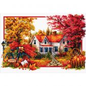 kit ricamo a punto croce - Needleart World - L'autunno arriva