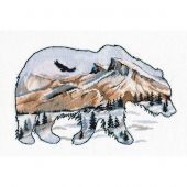 kit ricamo a punto croce - Oven - Il mondo degli animali orsi