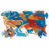 Kit Punto Croce - Oven - Blu-blu, rosso mare
