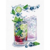 Kit Punto Croce - Oven - Cocktail di mirtilli